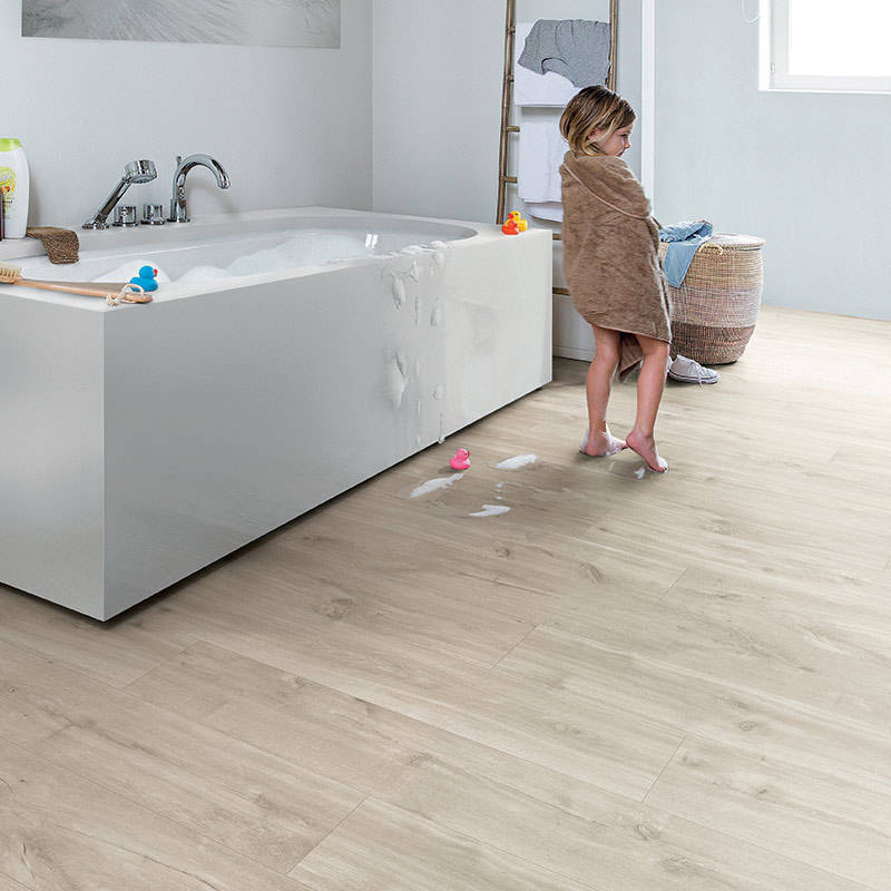 QS Balance Canyon Oak Beige Vinyl Click Bathroom