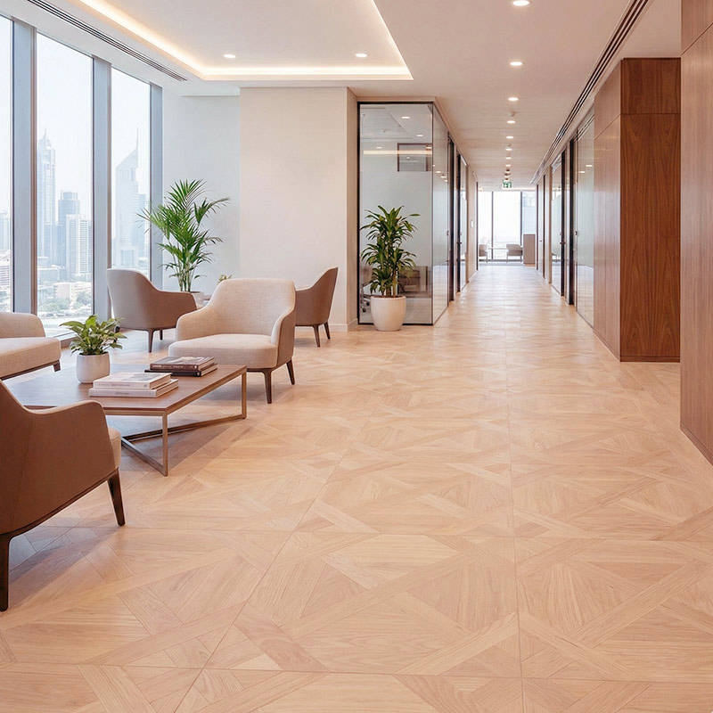 RP Chelsea Square Lush Square Honeycombe 13 Office Waitingroom Parquetry Wood Flooring