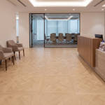 RP Chelsea Square Versailles Butterscotch 19 Parquetry Wood Flooring Office Reception