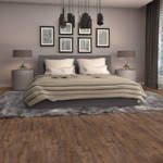 QS Pulse Autumn Oak Chocolate Vinyl Click Bedroom