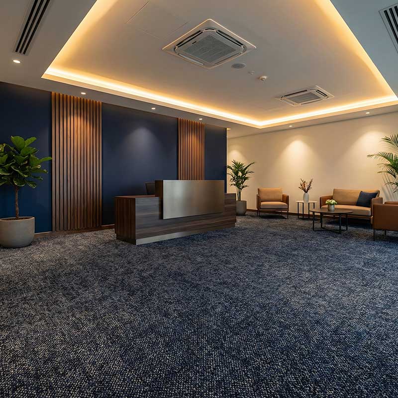 british carpet mills sky gardens 558 carpet tiles in reception