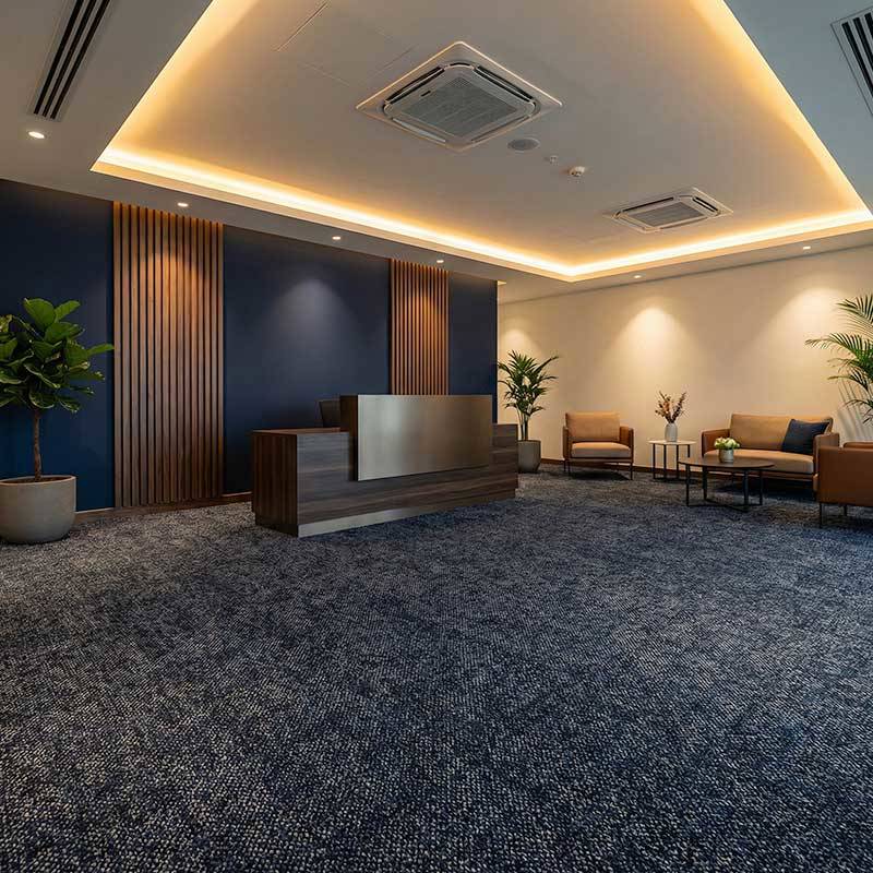 british carpet mills sky gardens 558 carpet tiles in reception