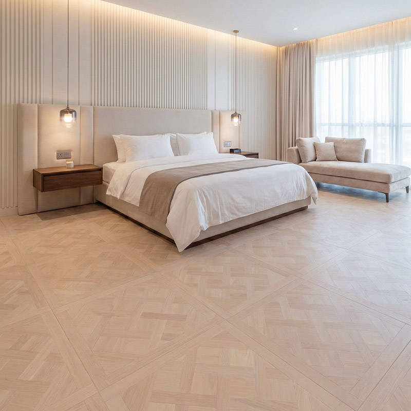 RP Chelsea Square Versailles Ivory 06 Parquetry Wood Flooring Bedroom