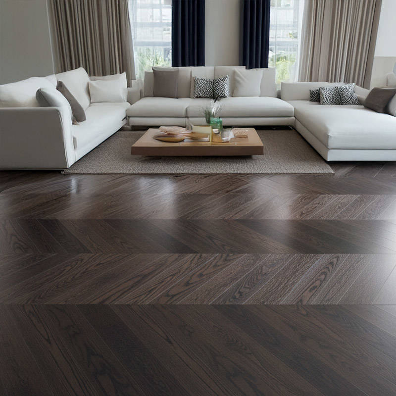 SH Black 08 Engineered Wood Flooring Chevron Livingroom Flooring