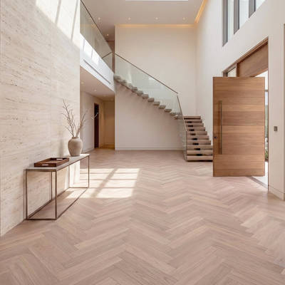 RP Boa Hybrid Herringbone England 17 Engineered Wood Flooring Villa Entrance