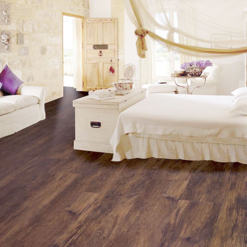 Gerbür Nature LVT Fired Chestnut Bedroom Flooring