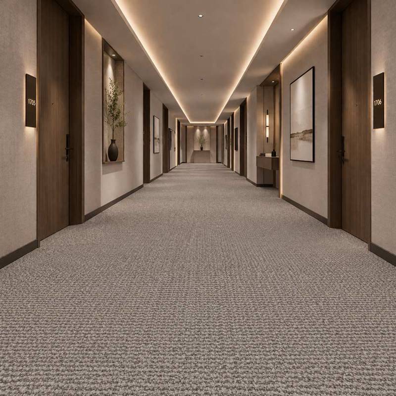 Wall To Wall Chotel Corridor With Modern Design CRP BLT ACE 03
