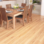 spc engage gerbur golden oak stone plastic composite flooring in dining space