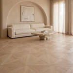 RP Chelsea Square Elegant Wave Dove 14 Parquetry Wood Flooring Livingroom