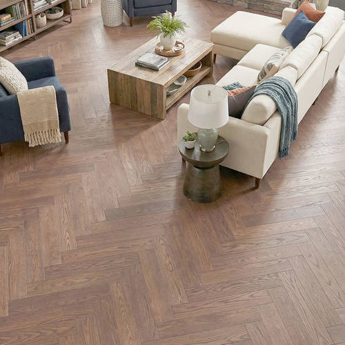 SH Castle Chocolate 07 Engineered Wood Flooring Eternal Herringbone Family Room Flooring