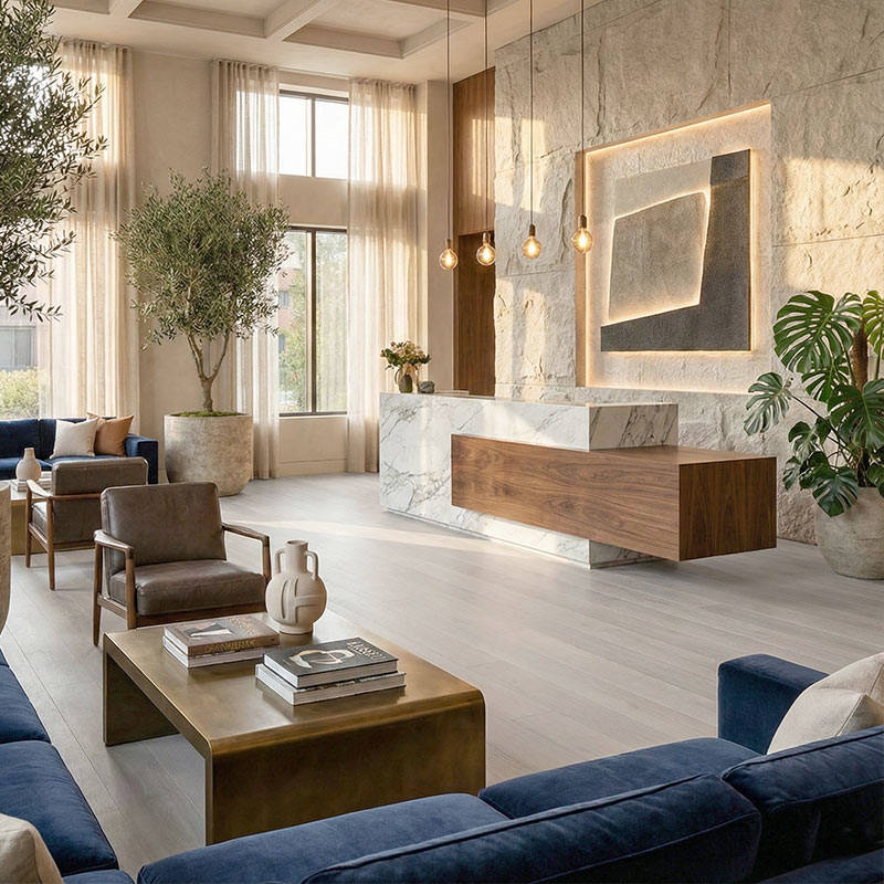 RP Windsor Classic Steel 22 Reception Engineered Wood Flooring