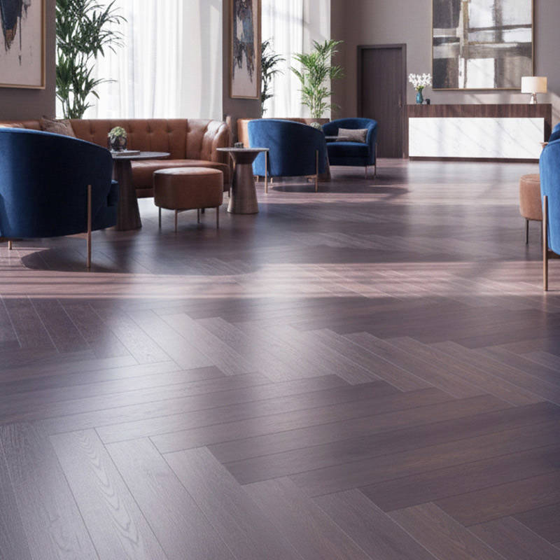 RP Herringbone Butterscotch 19 Engineered Wood Flooring Reception