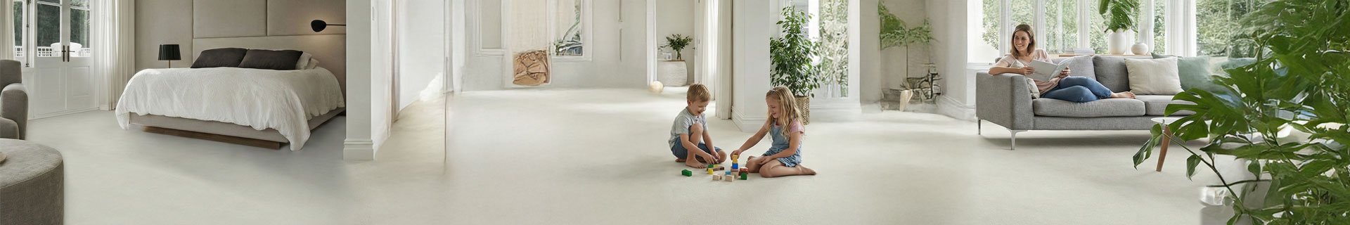carpet flooring in a range of rooms in the home