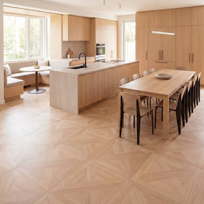 RP Chelsea Square Elegant Wave Cedarstone 11 Parquetry Wood Flooring Kitchen
