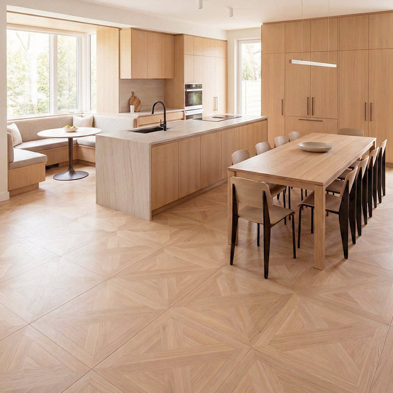 RP Chelsea Square Elegant Wave Cedarstone 11 Parquetry Wood Flooring Kitchen