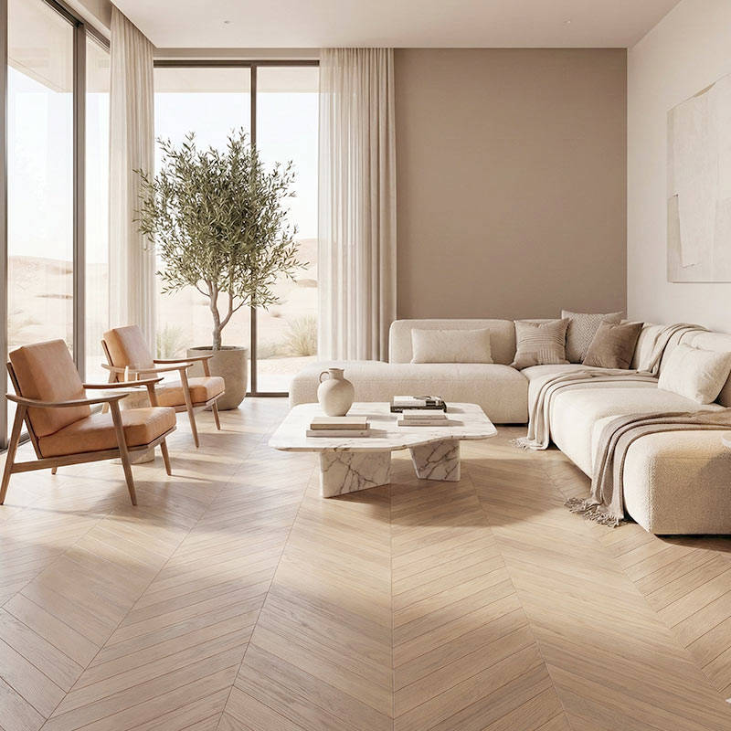 RP Chevron Tawny 15 Engineered Wood Flooring Livingroom