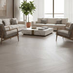 RP Chevron Steel 22 Engineered Wood Flooring Livingroom