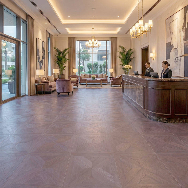 RP Chelsea Square Gilded Lines New Colorado 20 Hotel Reception Parquetry Wood Flooring