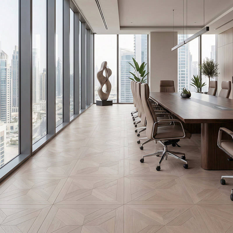 RP Chelsea Square Gilded Lines Dove 14 Boardroom Parquetry Wood Flooring