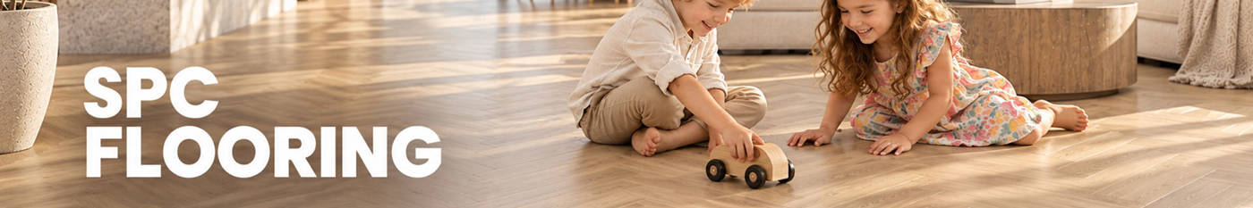 children playing on spc flooring in dubai