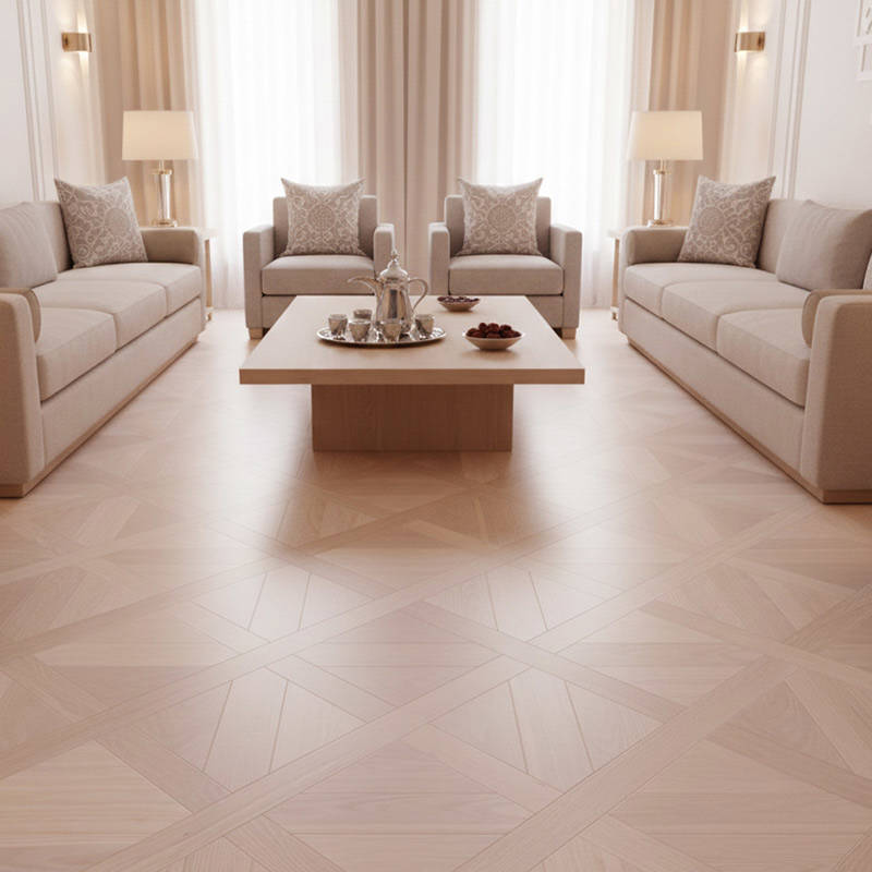 RP Chelsea Square Lush Square Mist 07 Livingrom Parquetry Wood Flooring