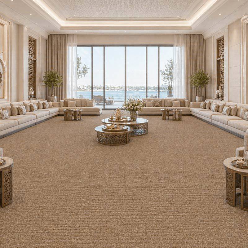 Wall To Wall Carpet Tiles Balta Marilyn CRB BLT MRLN 04 Waterfront Villa Indoor Majlis Gathering Hall