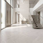 RP Boa Hybrid Herringbone Steel 22 Engineered Wood Flooring Villa Entrance Flooring