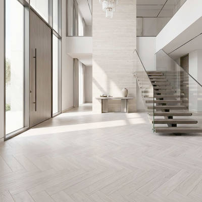 RP Boa Hybrid Herringbone Steel 22 Engineered Wood Flooring Villa Entrance Flooring