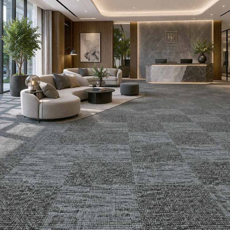 Viper 559 Viper 979 Carpet Tiles Modern Luxury Financial Reception Lounge
