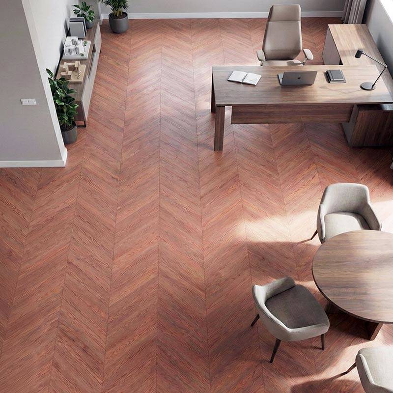 SH Mahogany 09 Engineered Wood Flooring Chevron Home Office Wood Flooring