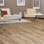 spc engage gerbur smoked oak coffee stone plastic composite floor in lounge