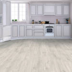 QS Balance Canyon Oak Light Brown With Saw Cuts Living Kitchen