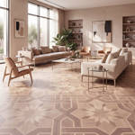 RP Chelsea Square Art Mosaic Heather 12 Villa Family Room