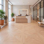 RP Chelsea Square Elegant Wave Dawn 09 Parquetry Flooring Clinic Reception