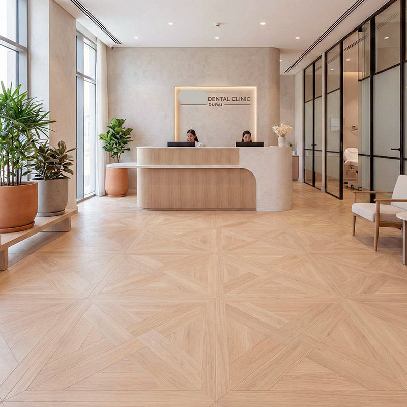 RP Chelsea Square Elegant Wave Dawn 09 Parquetry Flooring Clinic Reception
