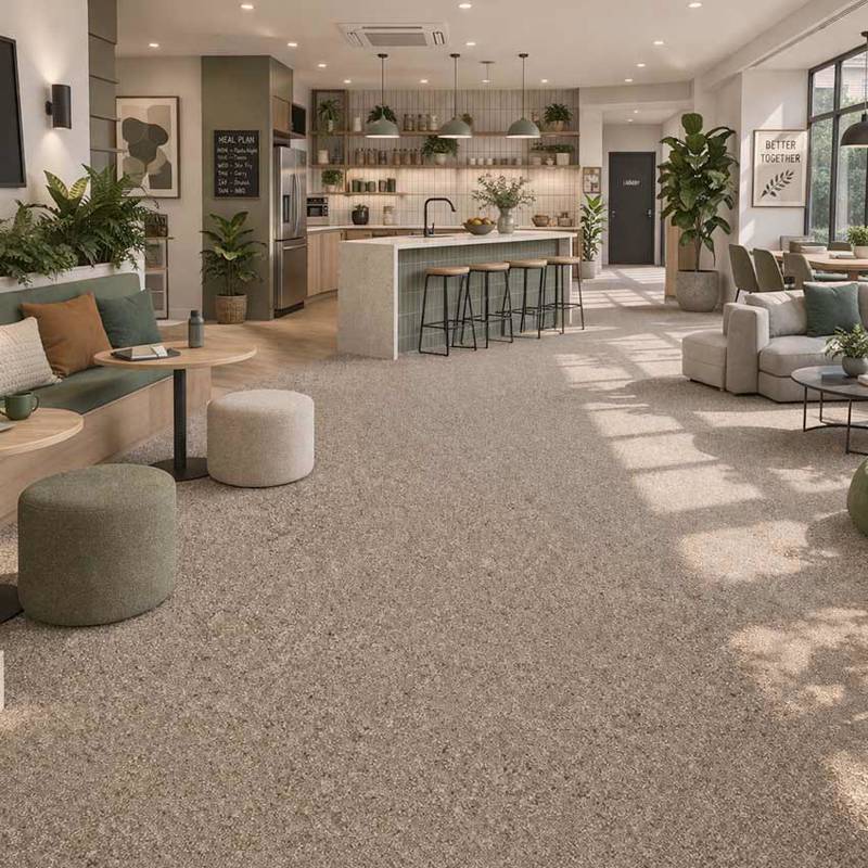 Wall To Wall Carpet Tiles CRP BLT GLOR 06 Community Shared Kitchen Lounge