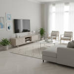 Vinyl Click Herringbone GB HRB 10 White Oak Beautiful Livingroom