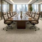 Wall To Wall Carpet For Eluxurious Boardroom With Dubai Skyline CRP BEAUL FAYE