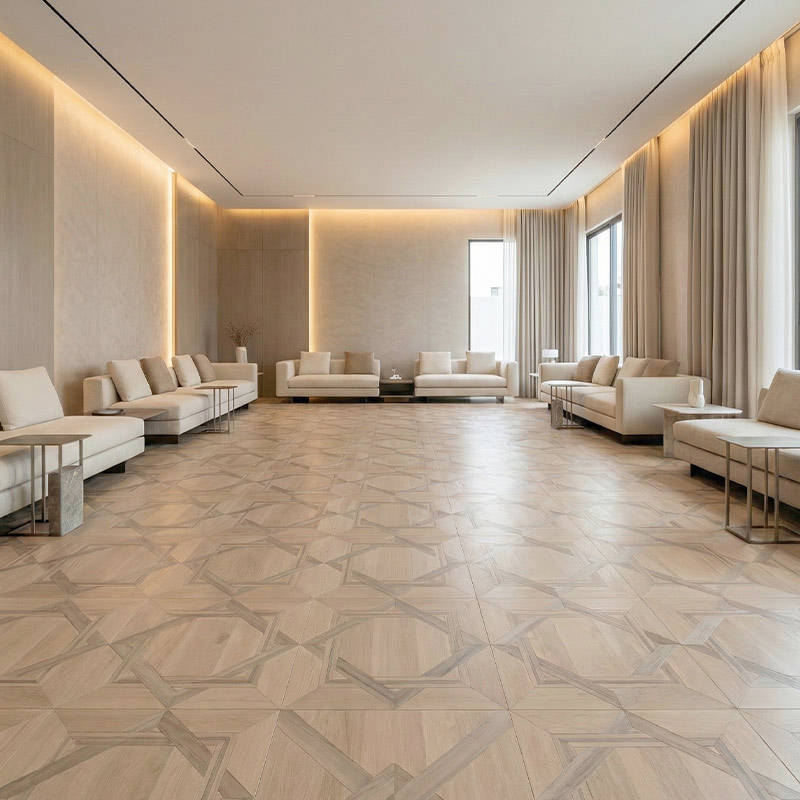 RP Chelsea Square Linear Vogue Sandcastle 10 Villa Majlis Parquetry Wood Flooring