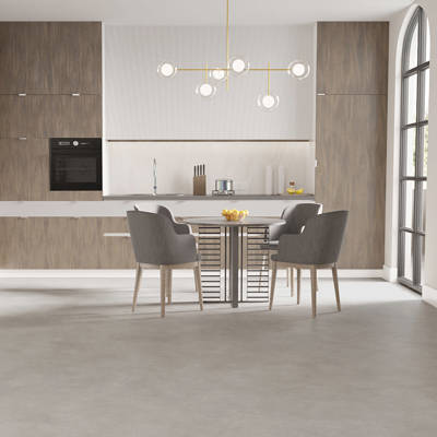 eclipse prato m92 sheet vinyl flooring in dining space