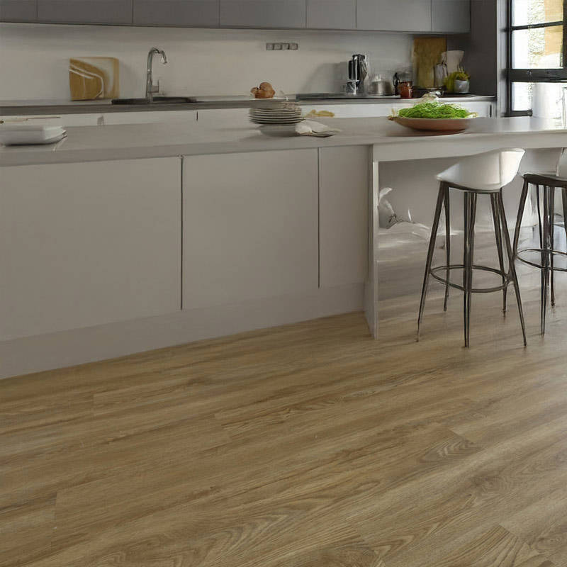 gerbur aqua click washed oak vinyl flooring in kitchen