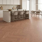 RP Boa Hybrid Herringbone Cinnamon 21 Engineered Wood Flooring Kitchen Flooring