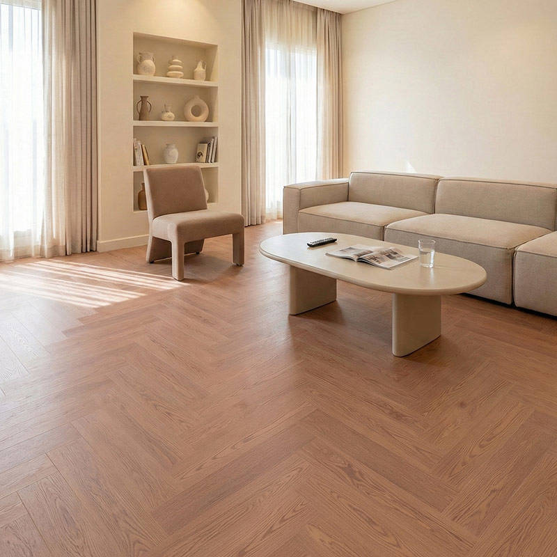 RP Boa Hybrid Herringbone Cinnamon 21 Engineered Wood Flooring Livingroom Flooring