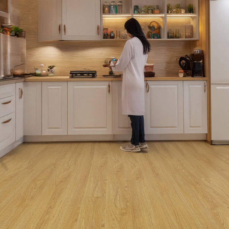 oak gerbur wagner laminate flooring in kitchen