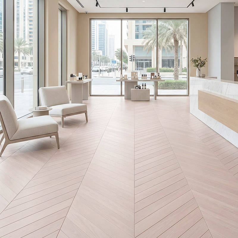 RP Chevron Classic Tundra 08 Swatch Engineered Wood Flooring Showroom
