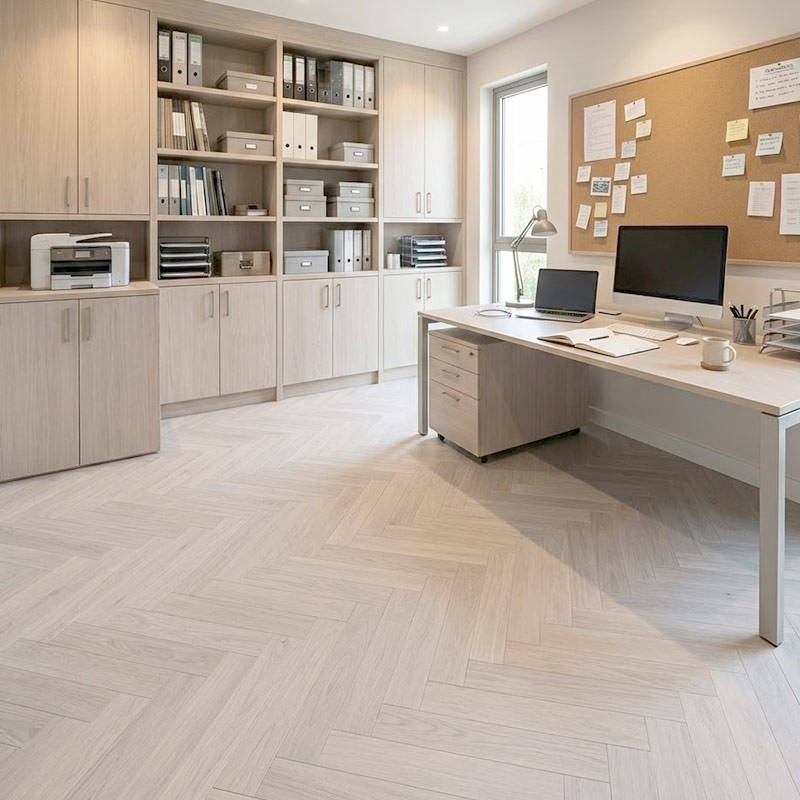 RP Boa Hybrid Herringbone Steel 22 Engineered Wood Flooring Home Office Flooring