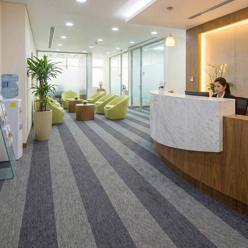 british carpet mills hurricane 4 carpet tiles in waiting area