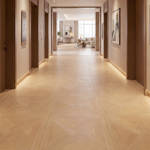 RP Chelsea Square Elegant Wave Butterscotch 19 Parquetry Wood Flooring Villa Corridor