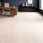 royal parquet chevron classic ivory parquet flooring in home office