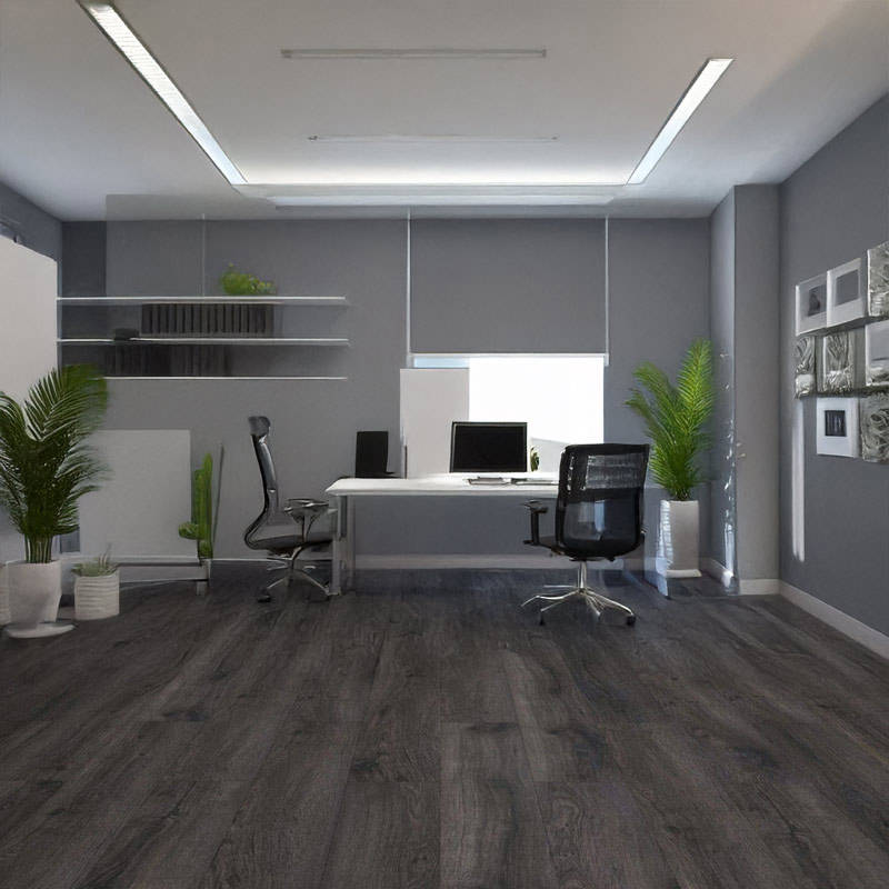 gerbur ultra raven oak laminate flooring in office